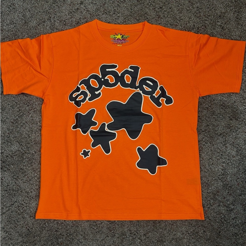 Orange Sp5der Star T-Shirt